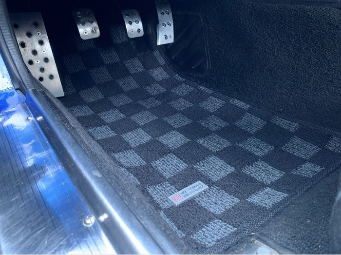 CocoMats Miata MX-5 Checkered Floor Mats for NA (Set of 2) Mazda Miata MX-5  Roadster - TopMiata