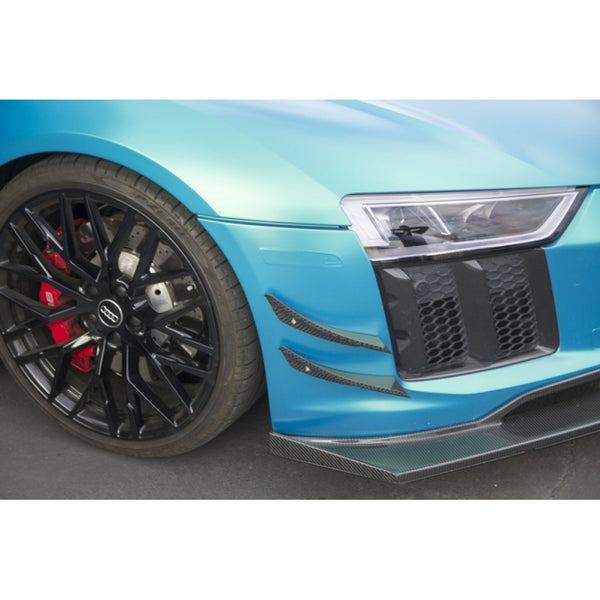 APR Performance Carbon Fiber Front Bumper Canards - Audi R8 (2016-2018)