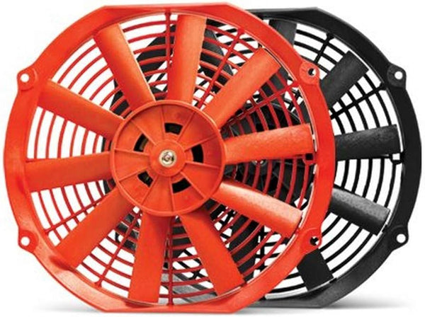 Blox Racing 10" Electric Slim Fan - Red - Universal