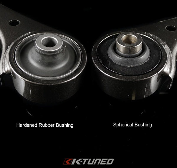 K-Tuned Front Lower Control Arms - Hardened Rubber Bushings - Honda Civic FA FD FG (2006-2011)