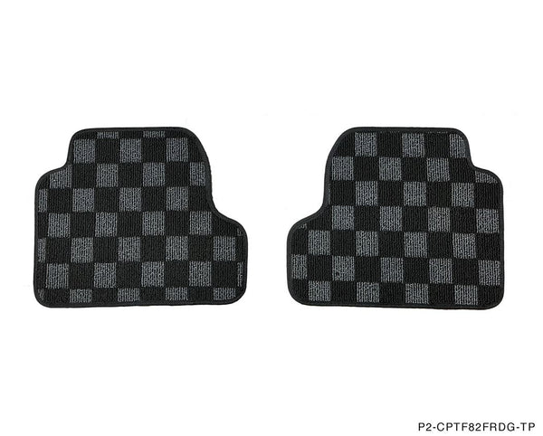 Phase 2 Motortrend (P2M) Checkered Carpet Race Floor Mats - BMW F82 4-Series Coupe (2014-2019)