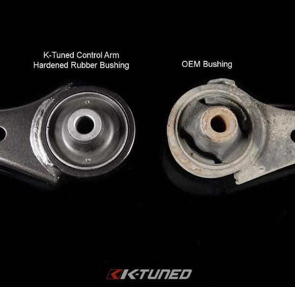 K-Tuned Front Lower Control Arms - Hardened Rubber Bushings - Honda Civic FA FD FG (2006-2011)