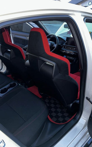 Phase 2 Motortrend (P2M) Checkered Carpet Race Floor Mats - Honda Civic Type-R FL5 (2023+)