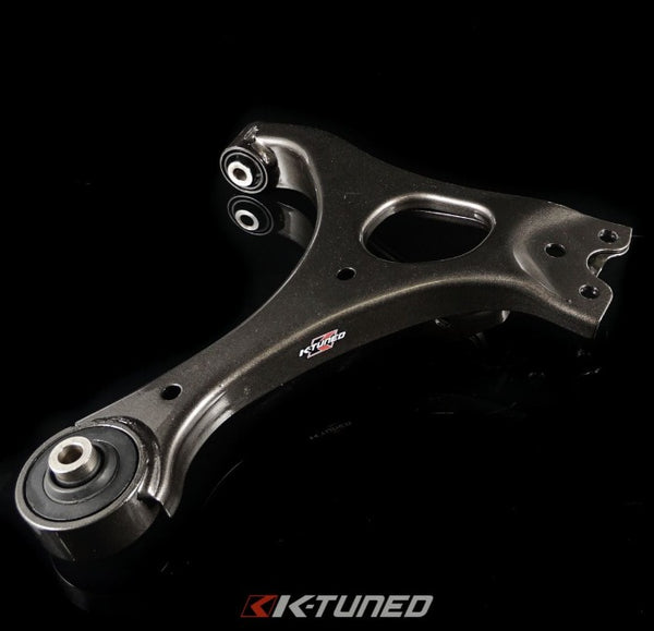 K-Tuned Front Lower Control Arms - Hardened Rubber Bushings - Honda Civic FA FD FG (2006-2011)