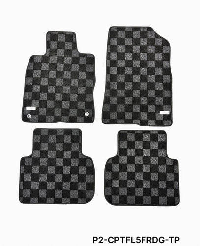 Phase 2 Motortrend (P2M) Checkered Carpet Race Floor Mats - Honda Civic Type-R FL5 (2023+)