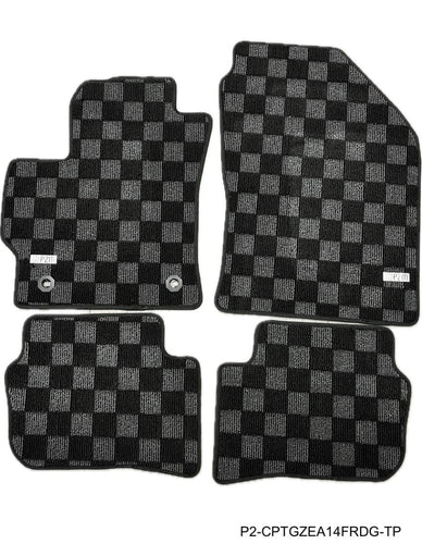 Phase 2 Motortrend (P2M) Checkered Carpet Race Floor Mats - Toyota GR Corolla (2023+)