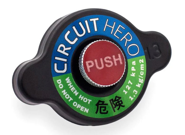 Circuit Hero High Pressure Valved-Radiator Cap Type B - Black