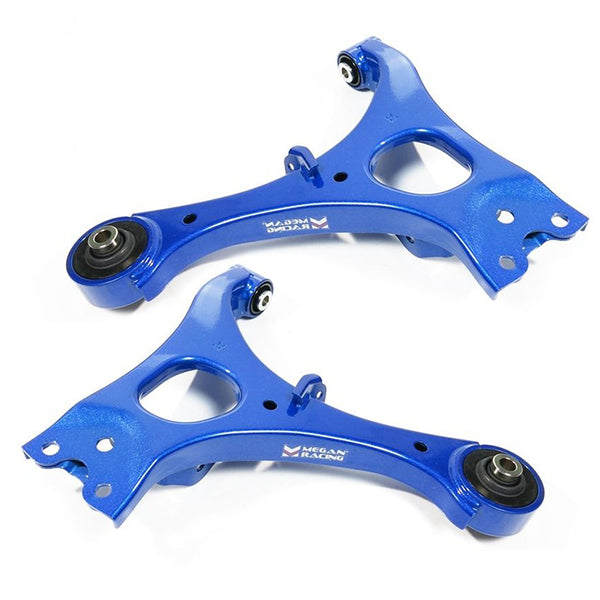 Megan Racing Front Lower Control Arms Set w/ Spherical Bearings - Honda Civic & Si FD (2006-2011)