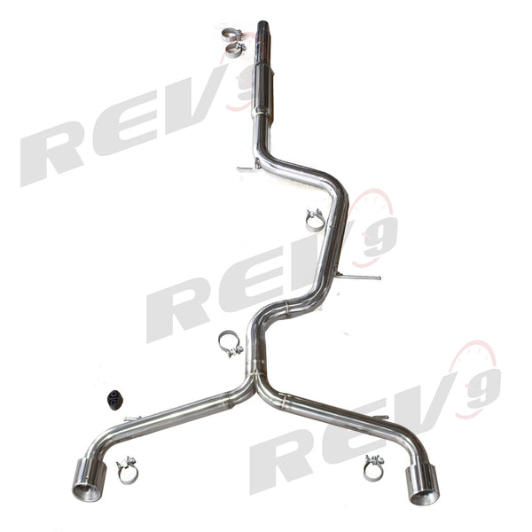 Rev9 Power V2 Exhaust System w/ Straight Pipes - VW Golf GTI MK8 (2022-2023)