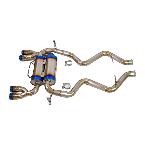 Rev9 Power Titanium Quad Tip Catback Exhaust System - BMW E90 M3 Sedan (2008-2011)