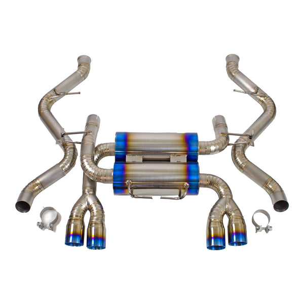 Rev9 Power Titanium Quad Tip Catback Exhaust System - BMW E90 M3 Sedan (2008-2011)