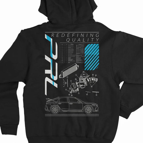 PRL Motorsports Blueprint Hoodie - Black