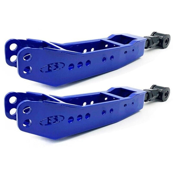 Blox Racing Adjustable Rear Lower Control Arms Set - Blue - Subaru WRX & STI (2008-2021)