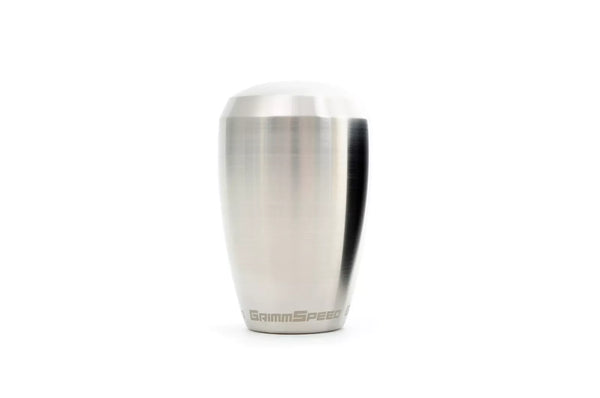 GrimmSpeed Classic Shift Knob - Raw Stainless Steel - 5 & 6 Speed - M12x1.25