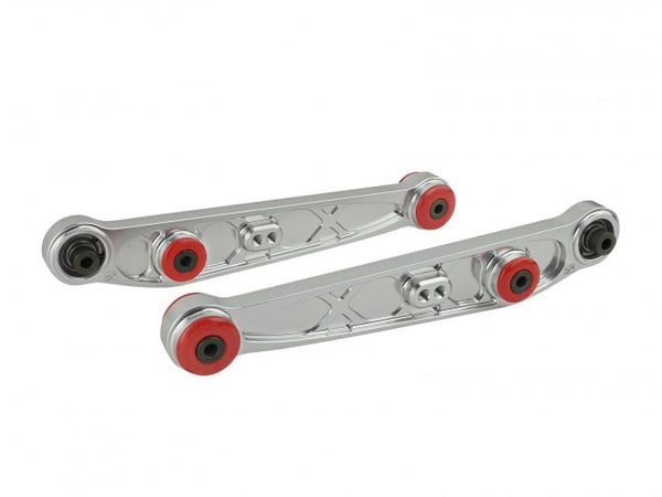 Skunk 2 Alpha Adjustable Rear Lower Control Arms Set - Clear - Honda CRX / Civic / Del Sol