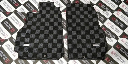 Phase 2 Motortrend (P2M) Checkered Race Carpet Floor Mats - Nissan R35 GT-R