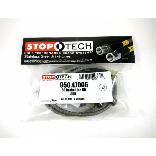 Stoptech® - Shop Stoptech Stainless Steel Braided Brake Line Kit