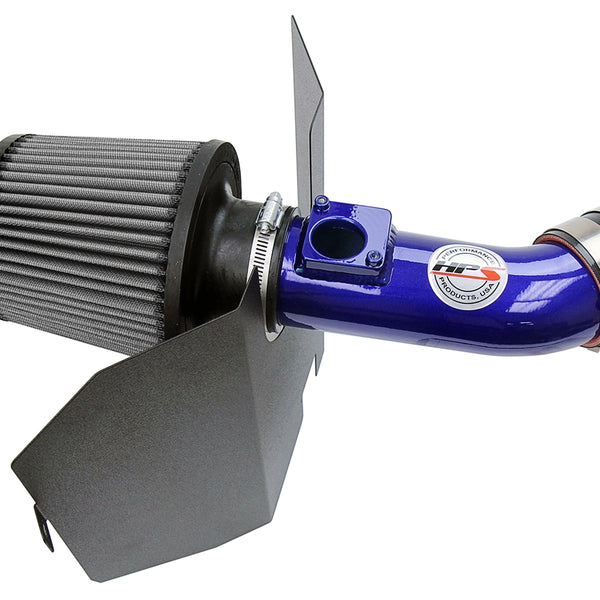 HPS Performance Shortram Air Intake Kit (Blue) - Subaru WRX Sti 2.5L Turbo (2004-2007) Includes Heat Shield