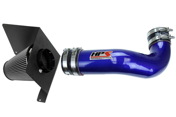 HPS Performance Shortram Air Intake Kit (Blue) - Cadillac Escalade 6.2L V8 (2007-2008) Includes Heat Shield