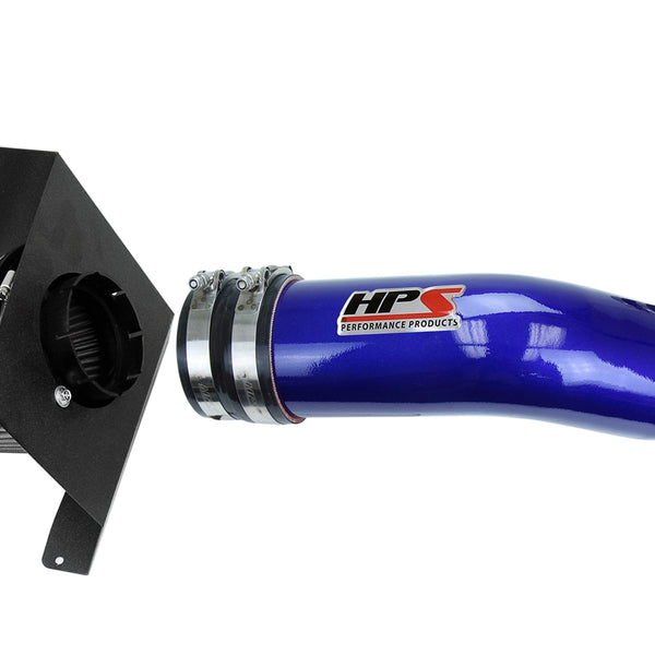 HPS Performance Shortram Air Intake Kit (Blue) - Cadillac Escalade 6.2L V8 (2007-2008) Includes Heat Shield