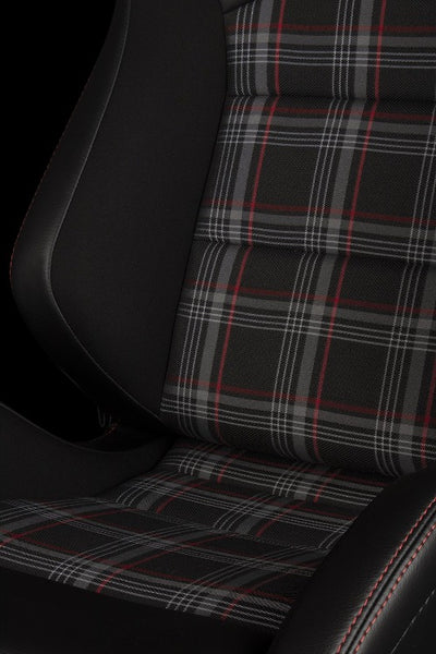 BRAUM Racing Elite S Reclining Bucket Seats Pair - Black & Red Plaid - Universal