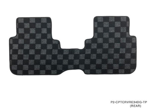 Phase 2 Motortrend (P2M) Front & Rear Race Carpet Floor Mats - Honda CR-V Manual Transmission (1995-2001)