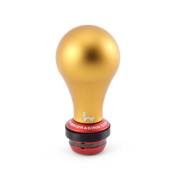 Hybrid Racing Shift Knob & Shift Boot Collar Combo - Dust Gold & Red - M10x1.5 thread