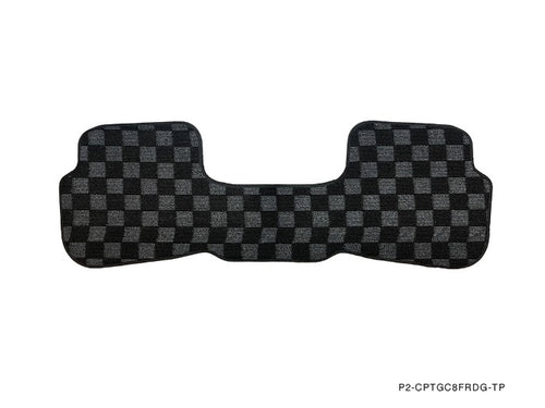 Phase 2 Motortrend (P2M) Front & Rear Checkered Carpet Floor Mats - Subaru Impreza WRX GC8 (1992-1999)