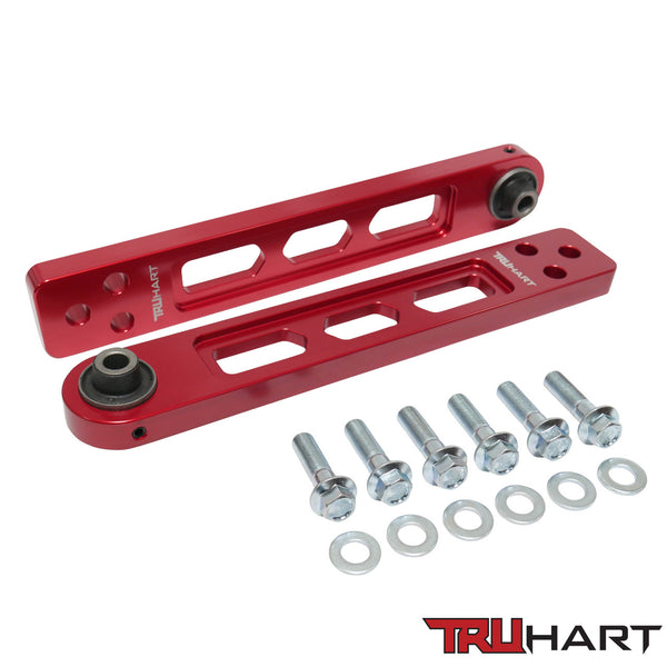 TruHart Rear LCA Lower Camber Control Arms - Red - Honda Civic & Si (2001-2005)