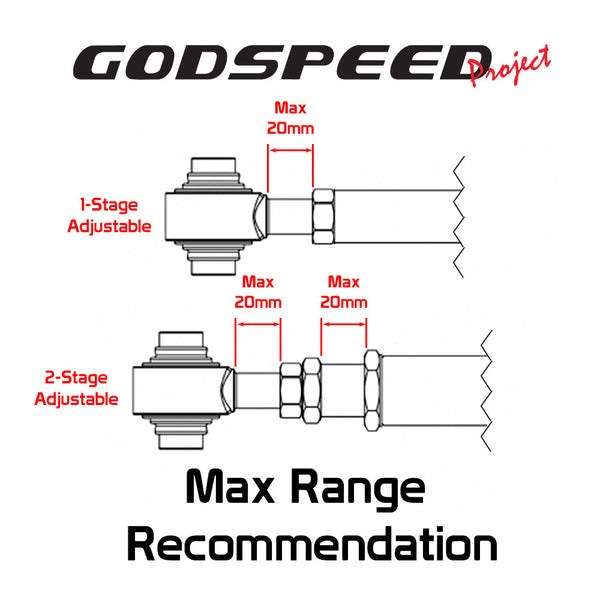 GSP Godspeed Project - Subaru Legacy (B10 / B11) 1990-99 Adjustable Rear Trailing Arms