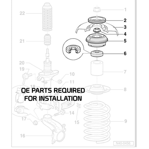 GSP Godspeed Project Mono SS Coilovers - Volkswagen Jetta (MK4) 1999-04  (FWD) (49MM Front Axle Clamp)