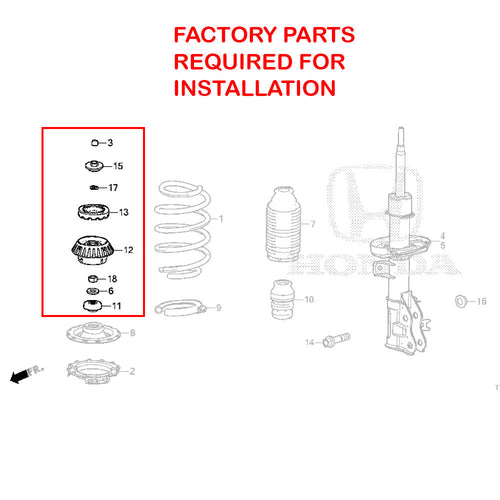 GSP Godspeed Project Mono SS Coilovers - Honda CRZ (ZF1) 2010-17