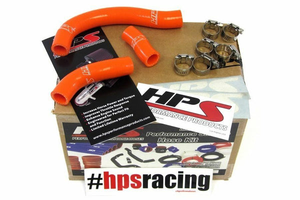 HPS Performance Reinforced Radiator Coolant Silicone Hoses - Orange - KTM 450 505 08-09 SX-F XCF